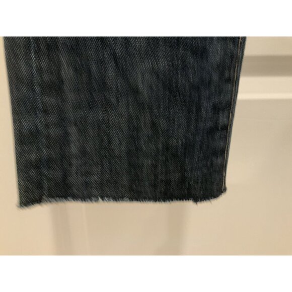 7 For All Mankind Jeans Size 29 Women’s 4 Pocket (2 zip) Low Rise Straight Blue - Picture 3 of 10